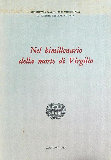 Nel bimillenario della morte di Virgilio - copertina