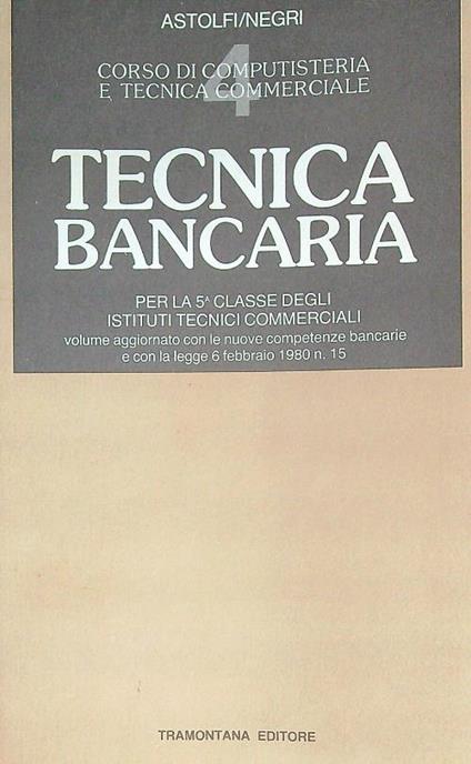 Tecnica bancaria - Astolfi - copertina