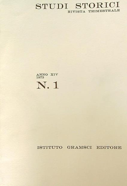 Studi storici 1/1973 - copertina