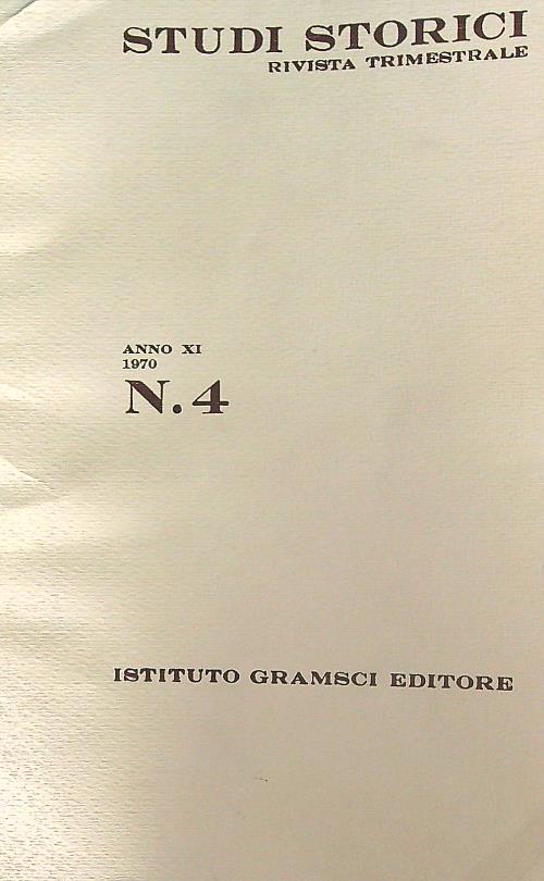 Studi storici 4/1970