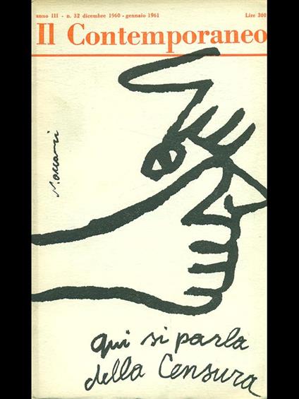 Il contemporaneo n. 32/dicembre 1960-genn 1961 - copertina