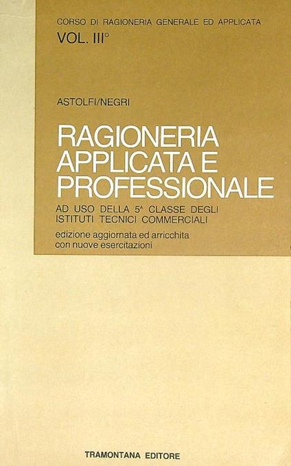 Ragioneria applicata e professionale - Astolfi - copertina