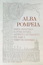 Alba Pompeia Fasc I - I sem 1984