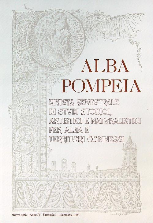 Alba Pompeia Fasc I - I sem 1983