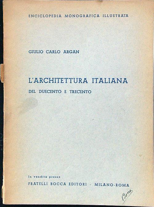 L' architettura italiana tra duecento e trecento