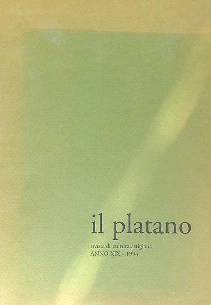 Il Platano Anno XIX/ 1994 - copertina