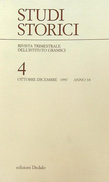 Studi storici 4 /1997 - copertina