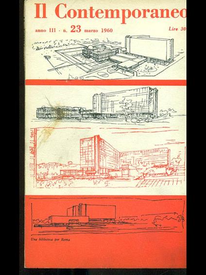 Il contemporaneo 23/1960 - copertina