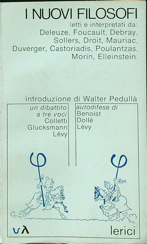 I nuovi filosofi - copertina