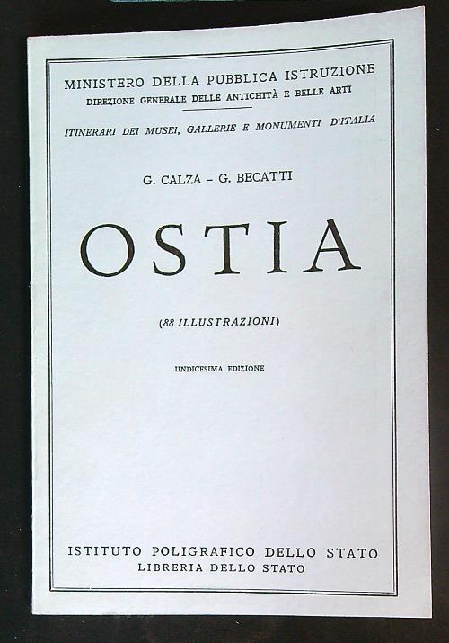 Ostia - G. Calza - copertina