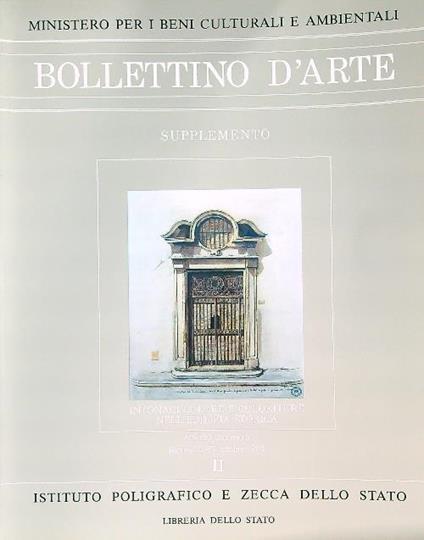 Bollettino d'Arte Supplemento al 35-36/1986. Vol II - copertina