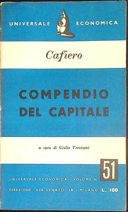 Compendio del Capitale - Carlo Cafiero - copertina