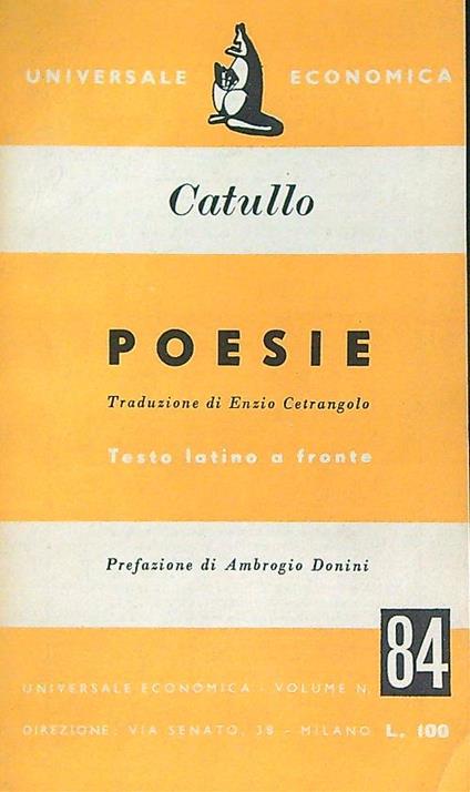 Poesie - Catullo - copertina