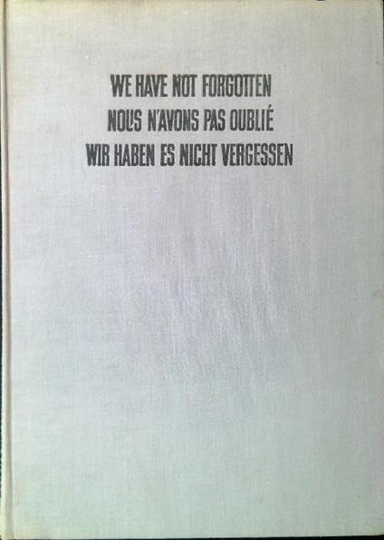 1939-1945 We have not forgotten  - copertina