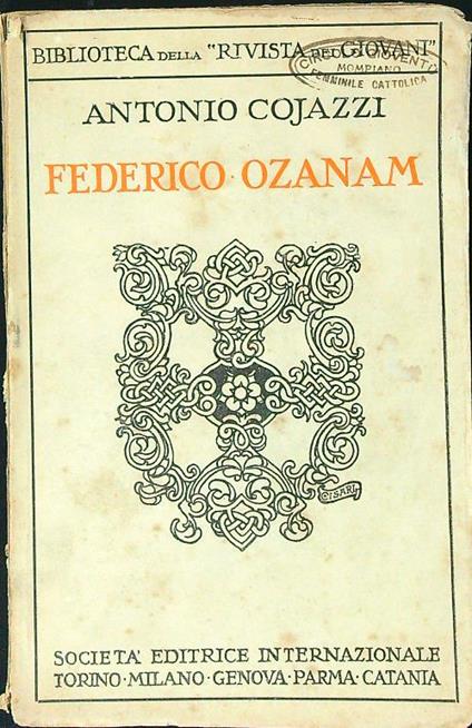 Federico Ozanam - Antonio Cojazzi - copertina