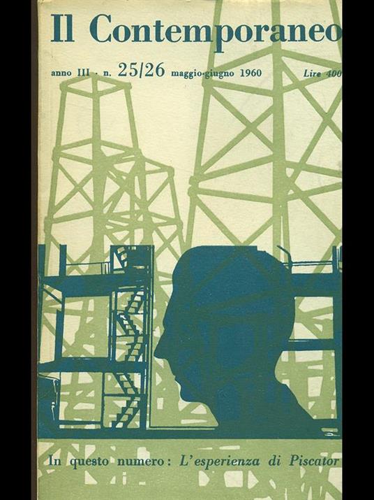 Il contemporaneo 25-26/ 1960 - copertina