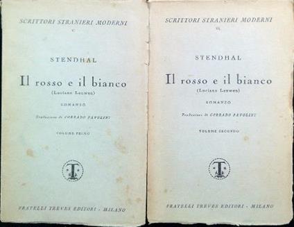Il rosso e il bianco - Stendhal - copertina