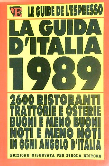 La guida d'Italia 1989 - copertina