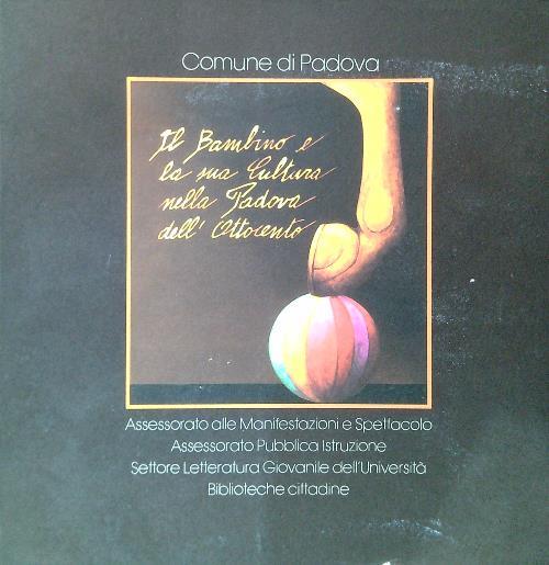 Il bambino e la cultura nella Padova dell'Ottocento - copertina