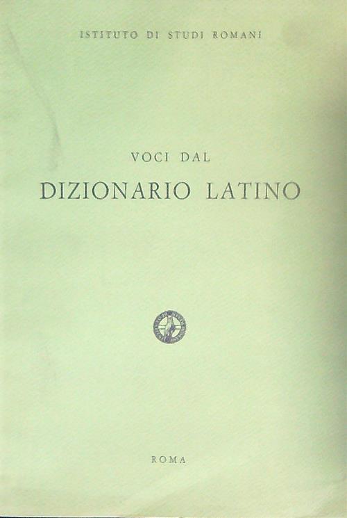 Voci del dizionario Latino