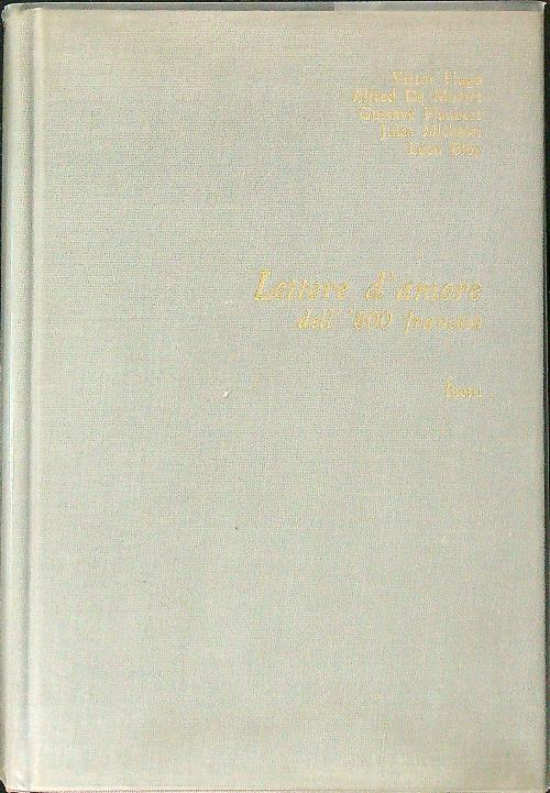 Lettere d'amore dell'800 francese - copertina