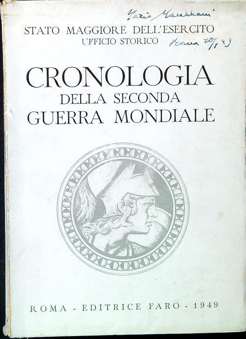 Cronologia della seconda guerra mondiale