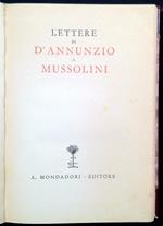 Lettere di D'Annunzio a Mussolini