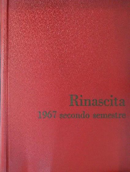 Rinascita 1967 Secondo semestre Dal n 27 al 51 - copertina