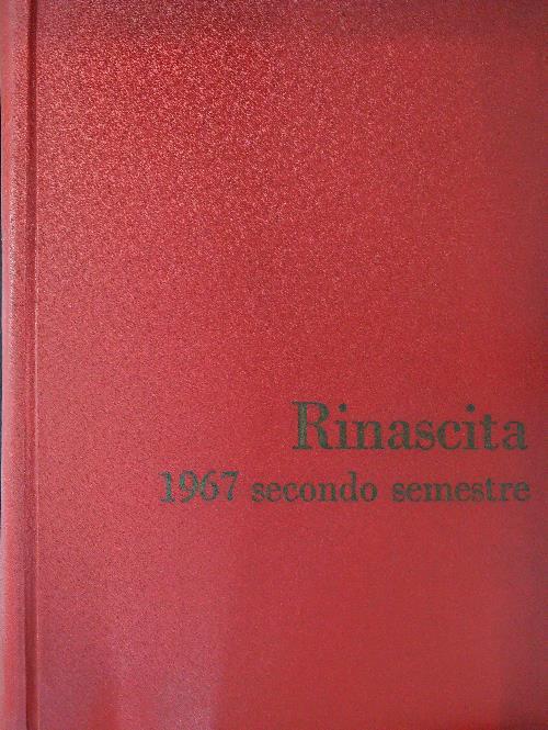Rinascita 1967 Secondo semestre Dal n 27 al 51 - copertina