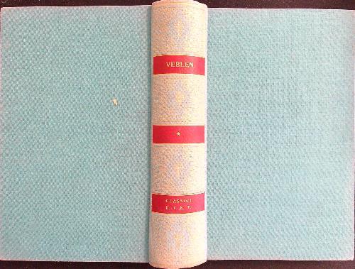 Opere - Thorstein Veblen - copertina