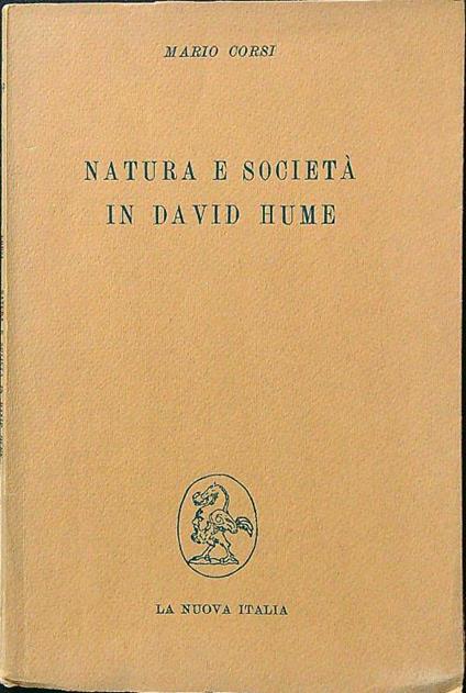 Natura e società in David Hume - Mario Corsi - copertina