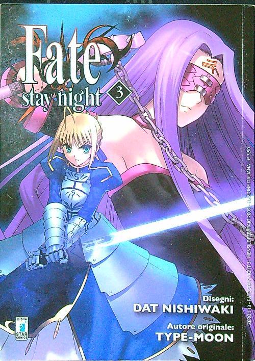 Fate stay night 3 - copertina