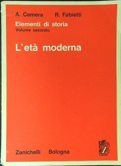 Elementi di storia 2 L'età moderna - copertina