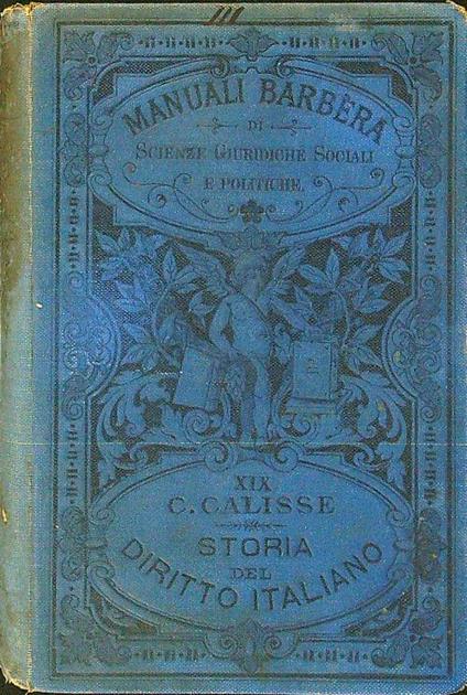 Storia del diritto italiano 3 - Calisse - copertina