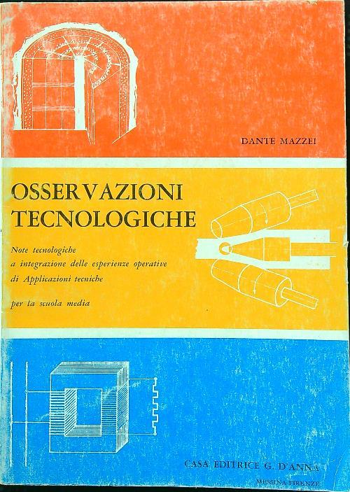 Osservazioni tecnologiche - Dante Mazzei - copertina