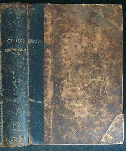 Codice del registro e bollo  - Luigi Manzitti - copertina