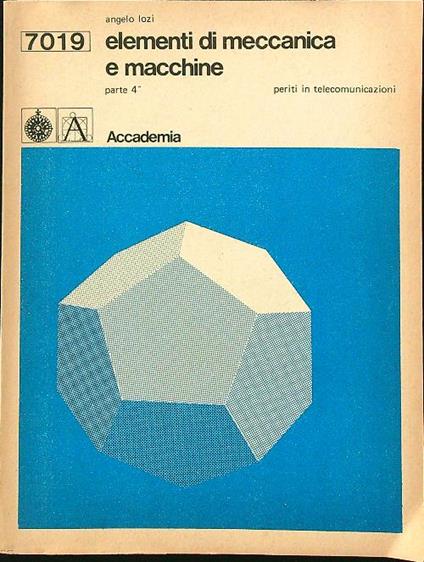 Elementi di meccanica e macchine - copertina