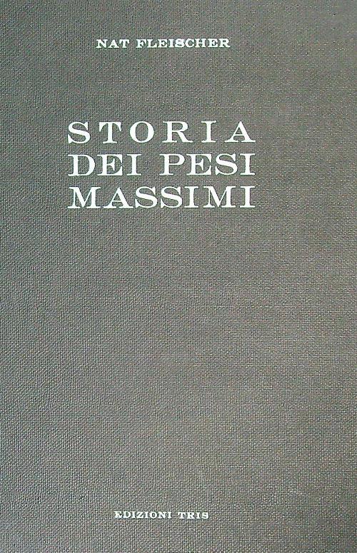 Storia dei pesi massimi - Nat Fleischer - copertina