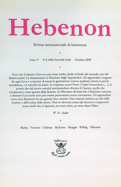 Hebenon 6/2000 - copertina