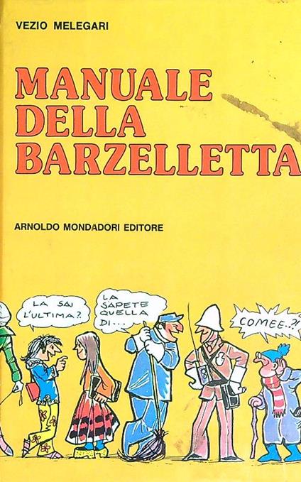 Manuale della barzelletta - Vezio Melegari - copertina