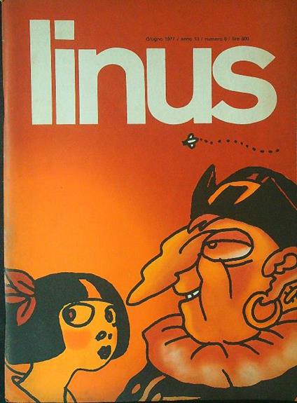 Linus n. 6 / Giugno 1977 - copertina