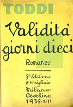 Validità giorni dieci