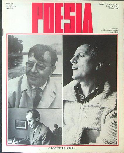 Poesia 5 / Maggio 1989 - copertina