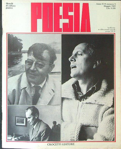 Poesia 5 / Maggio 1989 - copertina