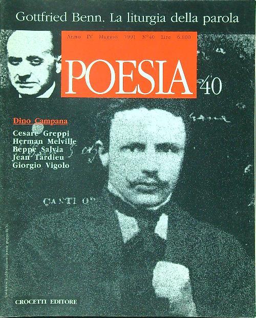 Poesia 40/1991 - copertina