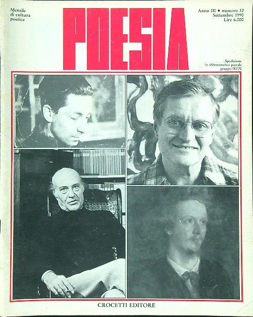 Poesia 32/1990 - copertina