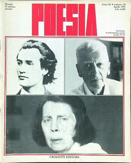 Poesia 28/1990 - copertina