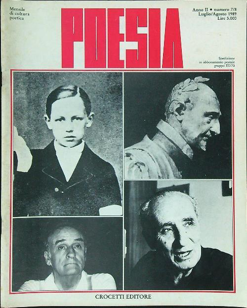 Poesia 7-8/1989 - copertina