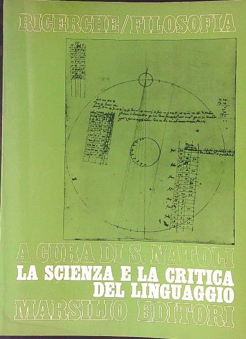 La  scienza e la critica del linguaggio - S. Natoli - copertina