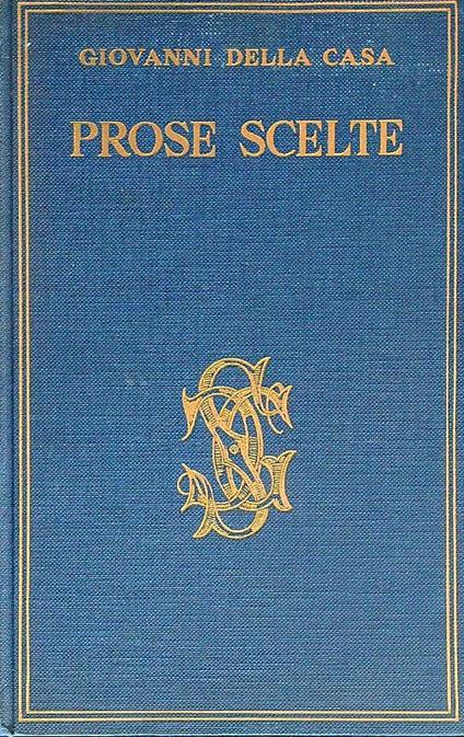 Prose scelte - Giovanni Della casa - copertina